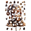 Puzzle Drewniane KRASNAL z pierniczkami 195 el
